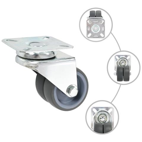 Ruote Girevoli Gemellate 24 Pz 50 Mm - Foto 1