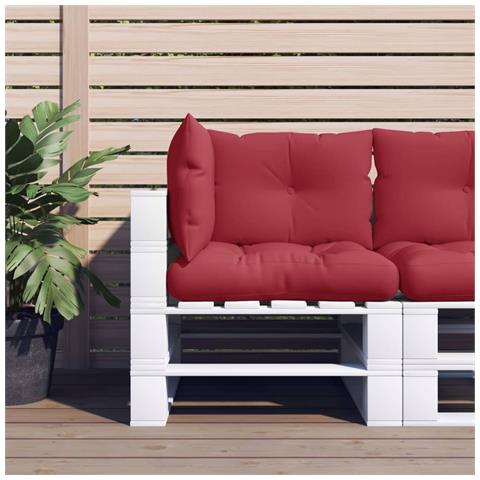 Cuscini Per Pallet 3 Pz Rosso Vino In Tessuto - Foto 8