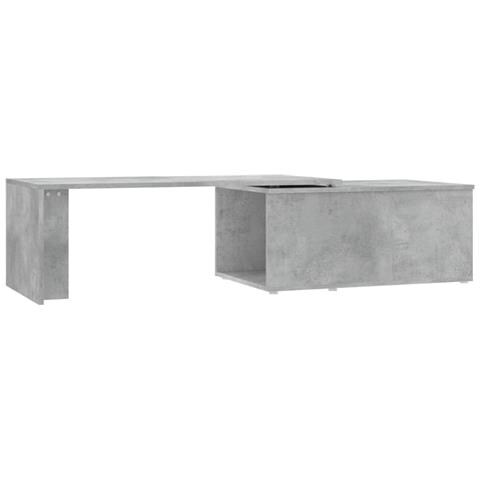 Tavolino Salotto Grigio Cemento 150x50x35 Cm Legno Multistrato - Foto 1