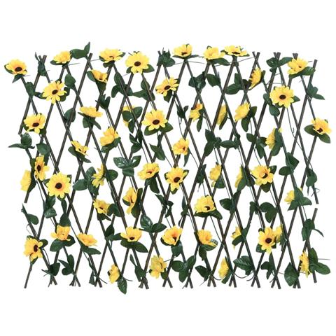 Lusso Casadino -  Traliccio Edera Artificiale Espandibile Giallo 180x60 Cm - Foto 1