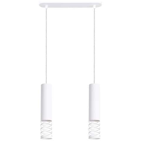Lampada A Sospensione Lami 2 Bianco Sl. 1687 - Moderno Lampada A Sospensione Bianco 125x33x6 Cm - Foto 1