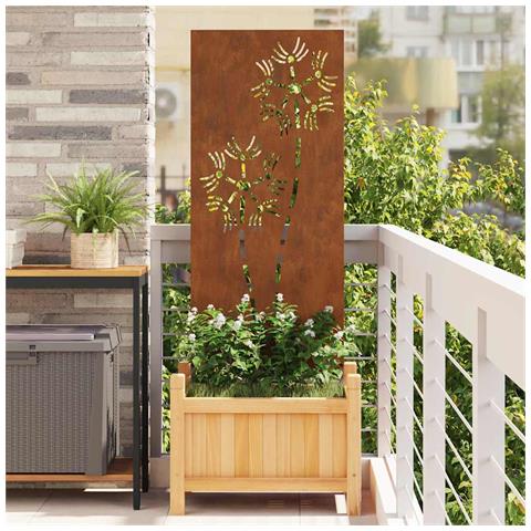 Pannello Decorativo da Giardino Altro Ruggine 50 x 140 cm - Foto 2
