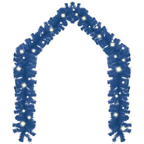 Lusso Casadino - Ghirlanda Natalizia Con Luci A Led 5 M Blu - Foto 1