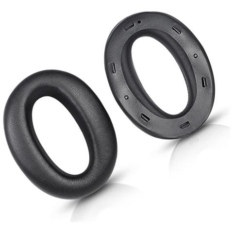 Cuscinetti Di Ricambio Compatibili Con Cuffie Sony Mdr-1000x E Wh-1000xm2 (coppia) Black - Foto 2