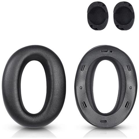 Cuscinetti Di Ricambio Compatibili Con Cuffie Sony Mdr-1000x E Wh-1000xm2 (coppia) Black - Foto 1