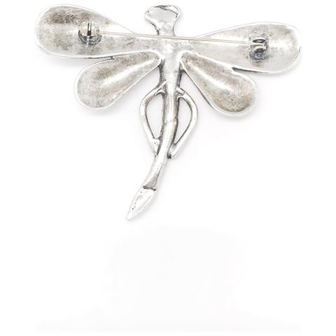 Spilla Libellula In Argento Zama Placcato 6,5x8 Cm - Foto 2