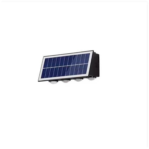 Wl19-8led Lampada Solare Da Parete Con Lente Convessa A Luce Calda Per Giardino E Patio - Foto 1