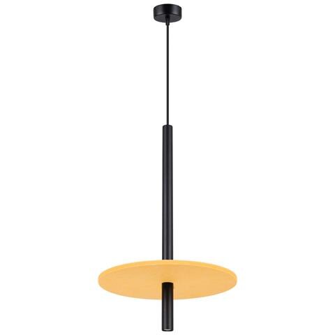 Lampada A Sospensione Feltro 1 Nero /giallo Sl. 1880 - Moderno Lampada A Sospensione Giallo /nero 126x30x30 Cm - Foto 2
