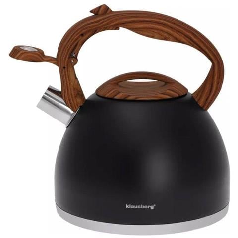 KB-7450 Bollitore in acciaio inox con fischio da 3 litri per tutti i fornelli - Foto 6