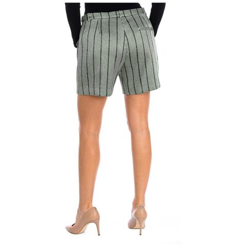 Shorts Con Taglio Dritto 1np41t12416 Donna - Foto 2