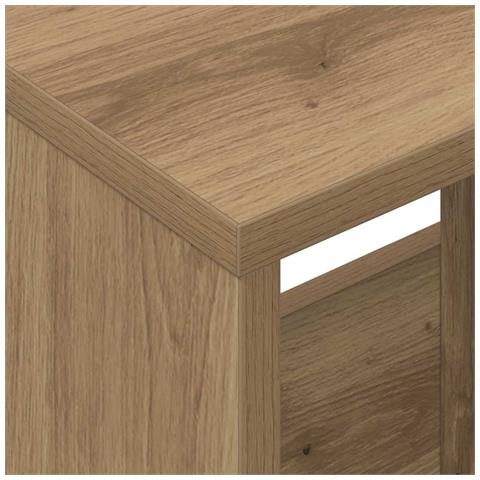 Scaffale per riviste Rovere artigianale 35 x 30 x 45 cm - Foto 9