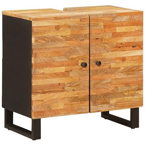 Armadio per Lavabo da Bagno con porta Naturale 62 x 33 x 58 cm - Foto 1