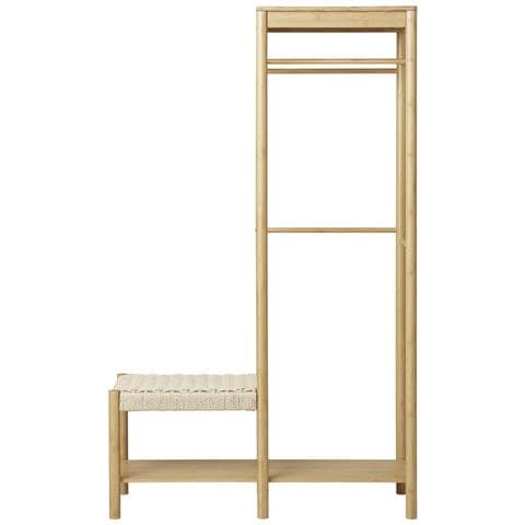 Mobile Ingresso Ember-marrone-bamboo-95x36x165 Cm - Foto 1