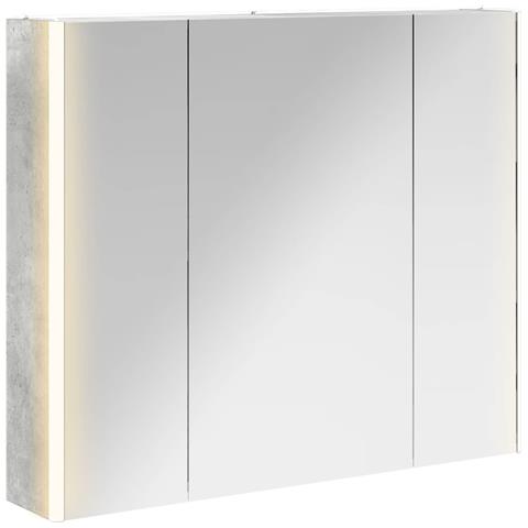 Mobiletto per specchio da bagno Grigio cemento - Foto 1