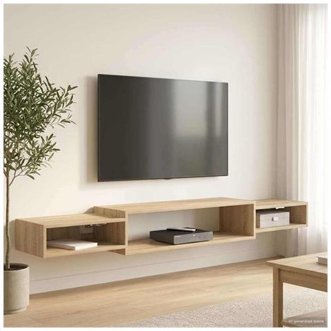 Mobile TV da Parete A parete Rovere Sonoma 180 x 28 x 21 cm - Foto 2
