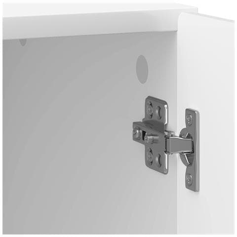 Armadio da Notte 2 pcs Bianco Lucido 43 x 34,5 x 50 cm - Foto 9