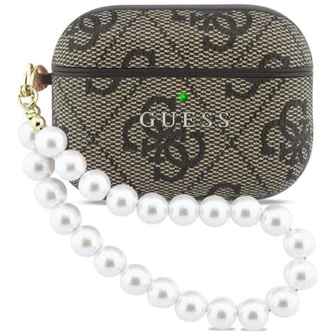 Custodia Per Airpods Pro 3 Con Manico A Perline Color Marrone Guess - Foto 2
