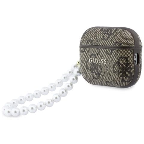 Custodia Per Airpods Pro 3 Con Manico A Perline Color Marrone Guess - Foto 4