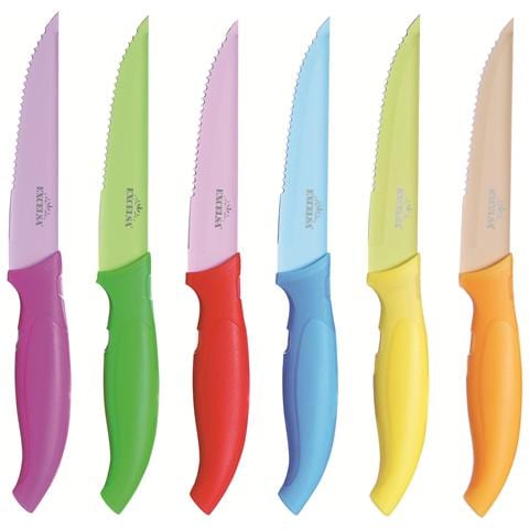 Coltello da Bistecca 6 Pezzi Acciaio Inox - Foto 1