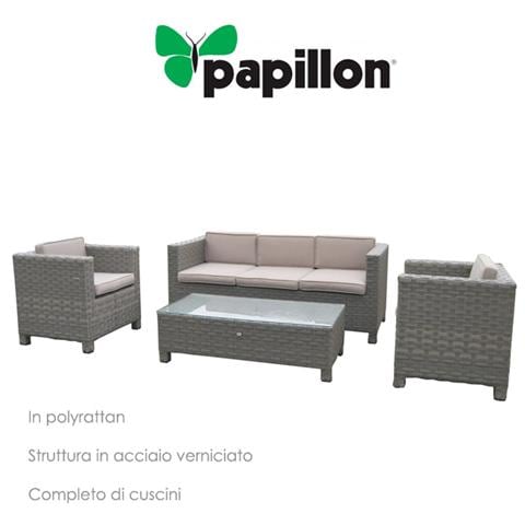 Salotto arredo giardino in polyrattan con cuscini mod. Palmarola 4 posti - Foto 2