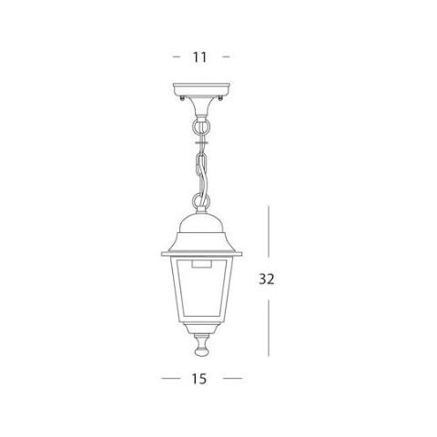 Sospensione Mignon Quadra, Alluminio, 15x32 Cm - Foto 2