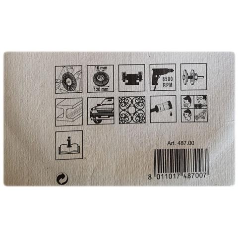 Spazzola circolare 120x16mm per sverniciare - Foto 2