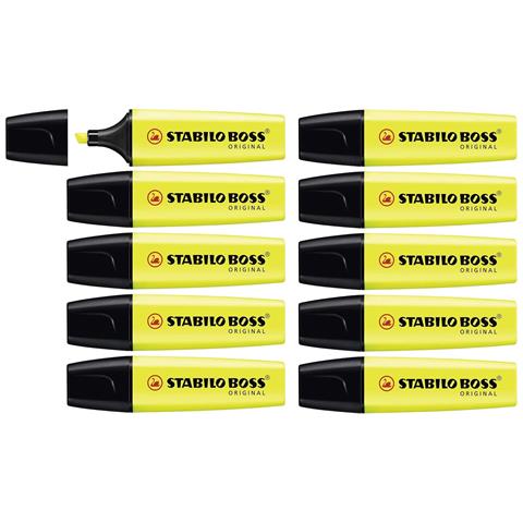 BOSS ORIGINAL - Evidenziatore - Confezione da 10 - Giallo - Foto 1