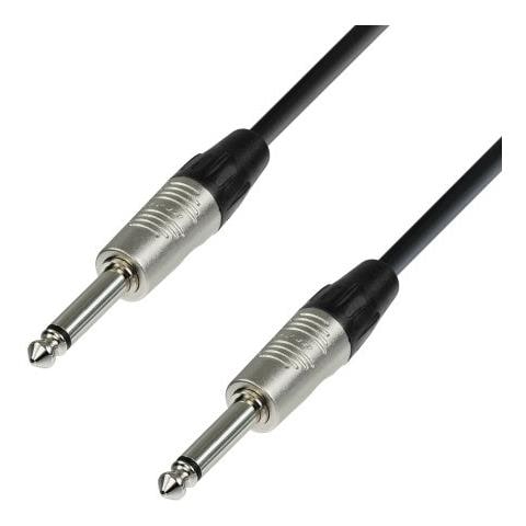 Adam Hall 4 Star Series - Cavo Strumenti Rean Con Connettore Jack Mono Da 6,3 Mm Su Connettore Jack Mono Da 6,3 Mm, 1,5 M - Foto 1