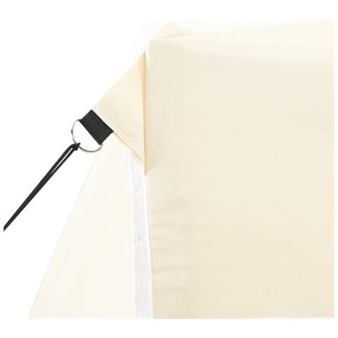 Gazebo Professionale Pieghevole Con 4 Pareti 2x2m Acciaio Crema - Foto 10