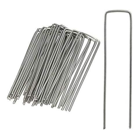 Protezione Pioli Set Di 25 Acciaio Smussato Punte Drive In Il 15 Cm Di Lunghezza Acciaio Zincato Argento - Foto 1