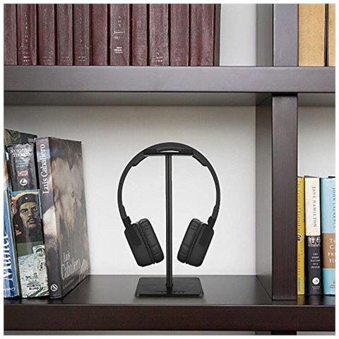 Nuovo Bee Cuffia Auricolare Basamento Del Supporto Del Basamento Della Cuffia Di Alluminio Universale Gaming Headset Auricolare Supporto Dellesposizione Auricolari Supporto Per Tutte Le Cuffie (nero)  - Foto 4