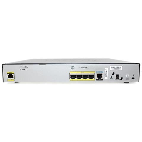 Cisco 861, IEEE 802.1D, IEEE 802.1Q, Ethernet, HSRP, RIP-1, RIP-2, Ethernet, Fast Ethernet, RADIUS, TACACS+, Grigio - Foto 2