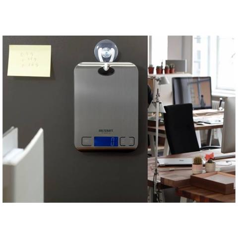 TS-5000/1-ALU bilancia da cucina Acciaio inox Superficie piana Rettangolo Bilancia da cucina elettronica - Foto 2