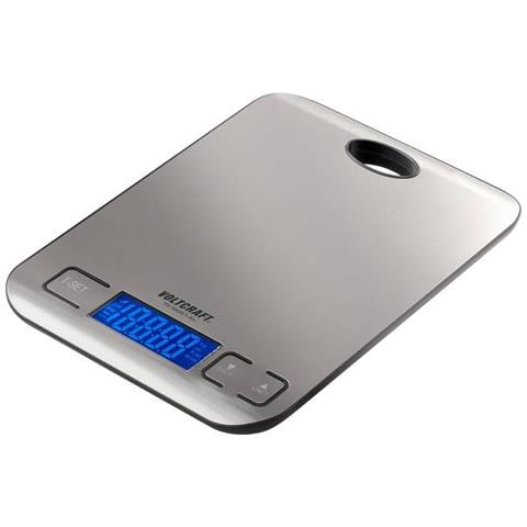 TS-5000/1-ALU bilancia da cucina Acciaio inox Superficie piana Rettangolo Bilancia da cucina elettronica - Foto 1