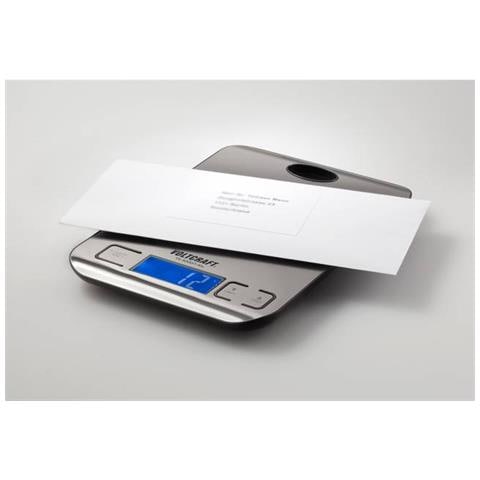 TS-5000/1-ALU bilancia da cucina Acciaio inox Superficie piana Rettangolo Bilancia da cucina elettronica - Foto 8