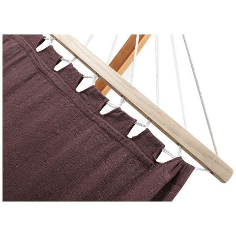Lagoa Amaca Con Supporto In Legno Tela Di Cotone Cioccolato 3,15 M 1 Persona - Foto 11