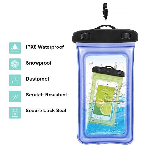 Custodia Mobile Impermeabile Galleggiante Misura Universale Blu 1 Pack - Foto 8