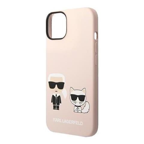 Hard Cover Silicone Karl And Choupette Magsafe Pink, For Iphone 14, Klhmp14ssskci (klhmp14ssskci) - Foto 1