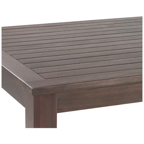 Tavolo Da Giardino Legno Scuro 180 X 100 Cm Tuscania - Foto 2