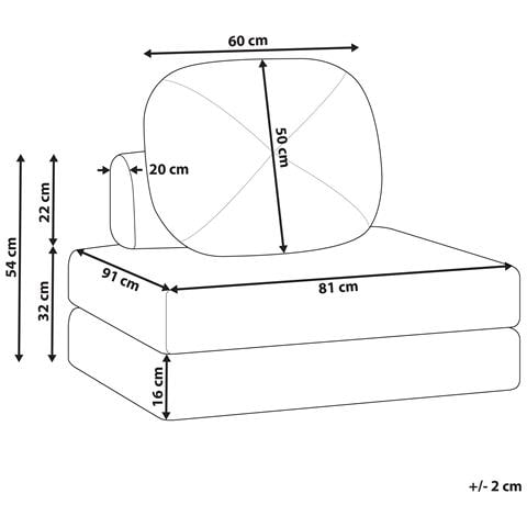 Divano Letto Olden Beige Chiaro - Foto 2