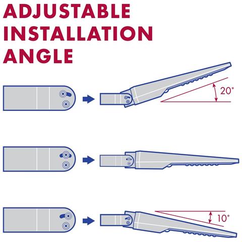 Proiettore Lampione Led Con Pannello Fotovoltaico Regolabile Con Batteria Sostituibile 15 Watt 1600 Lumen Century Levante - Foto 2