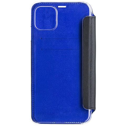 Custodia Per Iphone 11 Premium In Pelle Con Retro Cristal E Portacarte, Nero - Foto 2