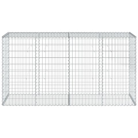 Cesto Gabbione Con Copertura 200x50x100 Cm In Ferro Zincato - Foto 3