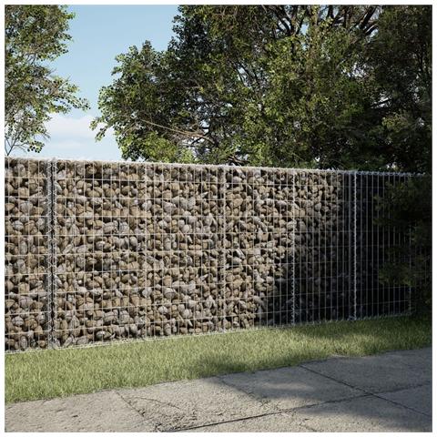 Cesto Gabbione Con Copertura 200x50x100 Cm In Ferro Zincato - Foto 1