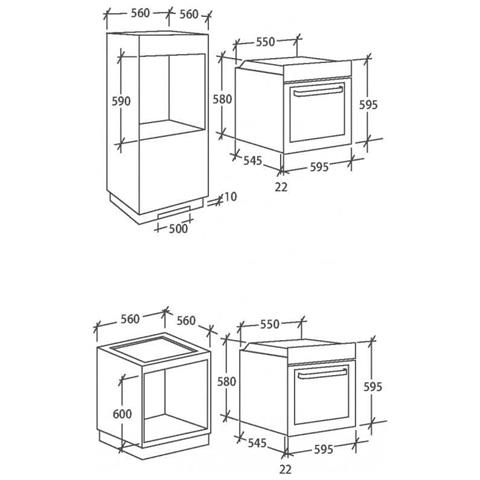 Forno Elettrico da Incasso ZFP605XE Capacità 65 L Multifunzione Ventilato Potenza 2100 W Colore Inox - Foto 5