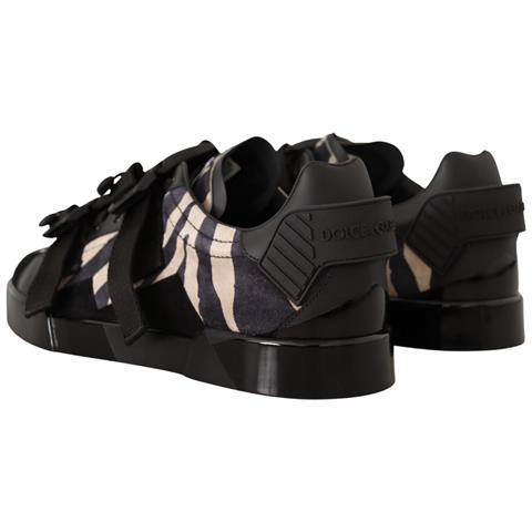 Scarpe Da Ginnastica Gomma Scamosciata Zebrata Bianca Nera - Eu44/us11 - Foto 2