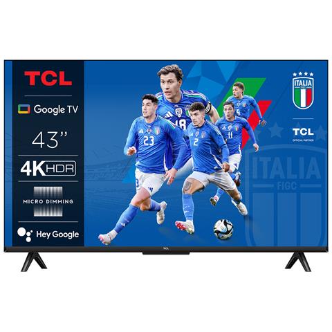 TCL P655 Serie P65 Smart TV Ultra HD 4K 43" 43P655, Dolby Audio, Controlli vocali, Google TV - Foto 1