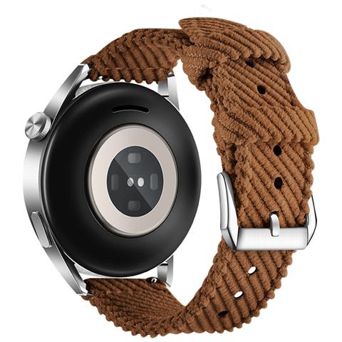 Cinturino Per Orologio In Nylon A Sgancio Rapido Per Huawei Watch 3/4 Gt3 - 20 Mm Brown - Foto 1