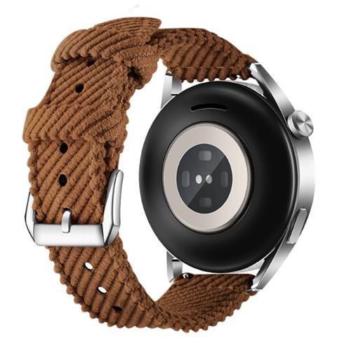 Cinturino Per Orologio In Nylon A Sgancio Rapido Per Huawei Watch 3/4 Gt3 - 20 Mm Brown - Foto 3