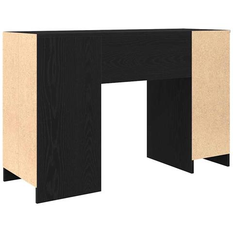 Scrivania Rovere Nera 120x42x76 cm in Legno Multistrato - Foto 2